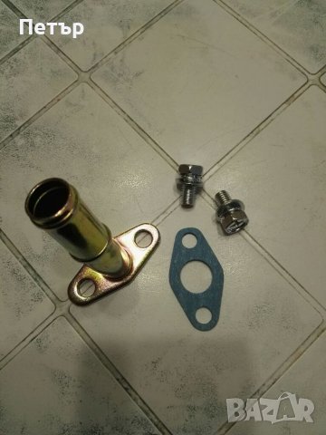 Фланец с тръбичка за оттичане на маслото, на турбото GT25, GT28, GT30, GT35, ГТ25, ГТ28, ГТ30, ГТ35