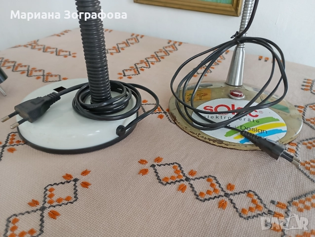 Стари настолни лампи, - и Керамични изделия, снимка 7 - Други ценни предмети - 48733495