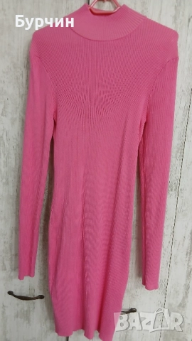 Розова рокля размер L, снимка 2 - Рокли - 52452533