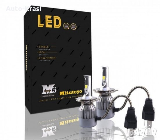 Диодни крушки Н4 MITUTOYO 2бр/к-т - 619, снимка 1