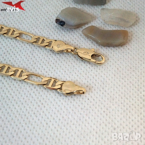Синджир с 14К златно покритие 254566, снимка 3 - Колиета, медальони, синджири - 52961337