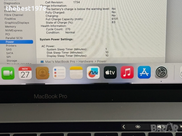 MacBook Pro 15 2019`Core i9-9880H/16GB RAM/512GB SSD/AMD Pro 560X/Бат 8ч, снимка 8 - Лаптопи за работа - 52565179