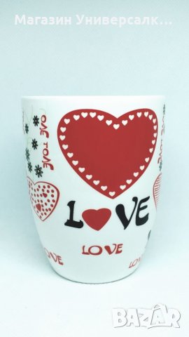 Чаша за чай сърце I Love You, подарък с кутийка за любим човек, снимка 4 - Чаши - 27641641