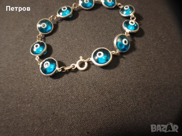 сребърна гривна, снимка 2 - Гривни - 52996907