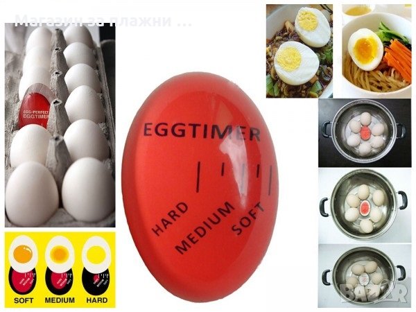 Таймер за варене на яйца с променящи се цветове, снимка 5 - Други - 26846794