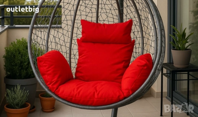 Люлка градинска висяща люлка тип гнездо,яйце–Промоция!, снимка 7 - Градински мебели, декорация  - 52232711