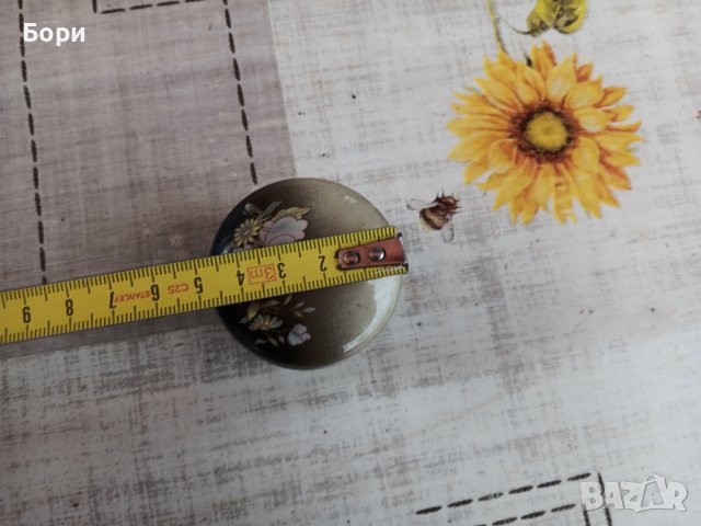 Стара кръгла мраморна кутия, снимка 7 - Декорация за дома - 43341102