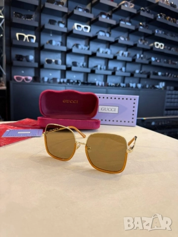 очила с черен обикновен калъф и ув защита gucci , снимка 15 - Слънчеви и диоптрични очила - 52043903