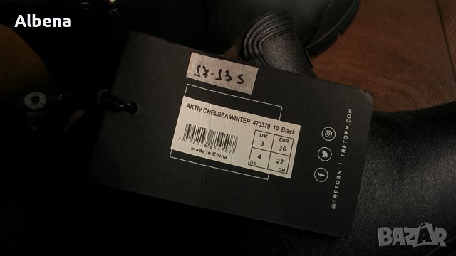 TRETORN Aktiv Chelsea Winter Размер EUR 36 / UK 3 зимни гумени ботуши 17-13-S, снимка 7 - Детски боти и ботуши - 39522112