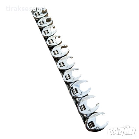 Комплект ключове пачи крак 10 броя, 10-19mm, HAWEK, снимка 4 - Други инструменти - 43897293