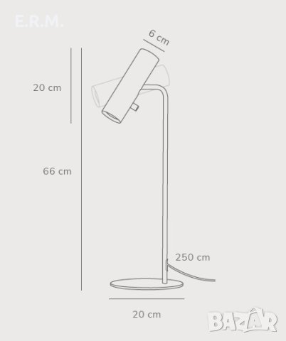 Дизайнерска настолна лампа Nordlux Mib 6 за бюра нощни шкафчета секции етажерки  , снимка 11 - Настолни лампи - 40840085