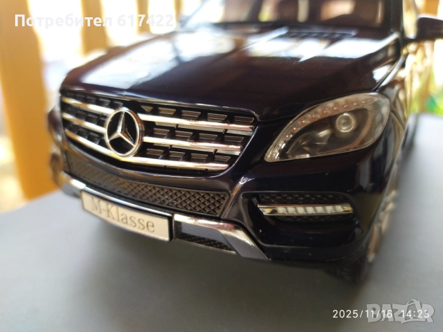1:18 Метален модел на Mercedes M Klasse ML 2011 Minichamps, снимка 10 - Колекции - 52433120