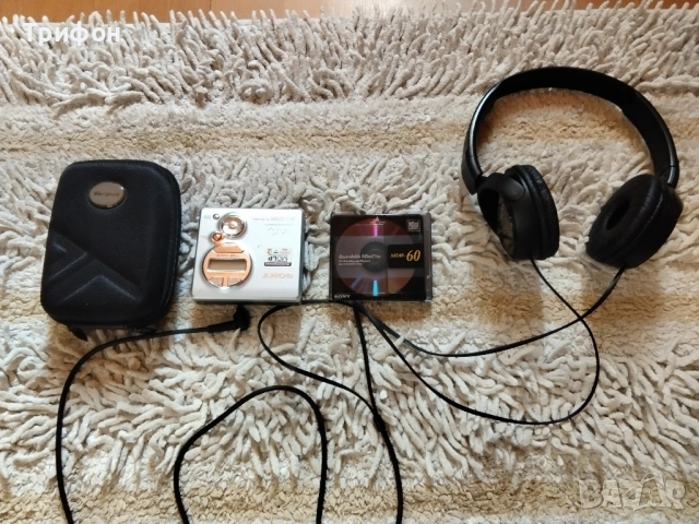 страхотен оригинален мини диск плеър Сони записващ