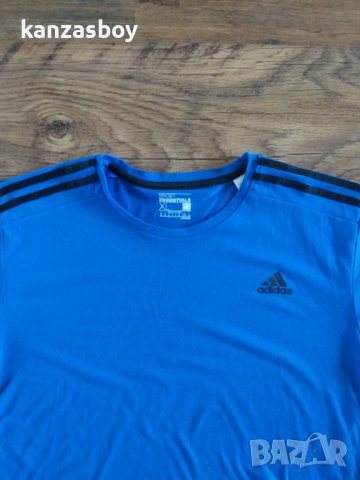  adidas blue Essential 3 Stripe - страхотна мъжка тениска, снимка 10 - Тениски - 37452857