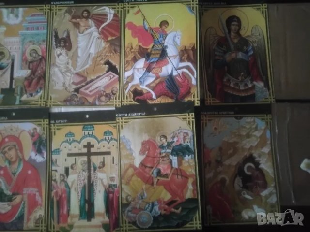 КРАСИВИ ХАРТИЕНИ ИКОНИ И ХОРУГВА НА ИИСУС ХРИСТОС, снимка 5 - Икони - 48423494