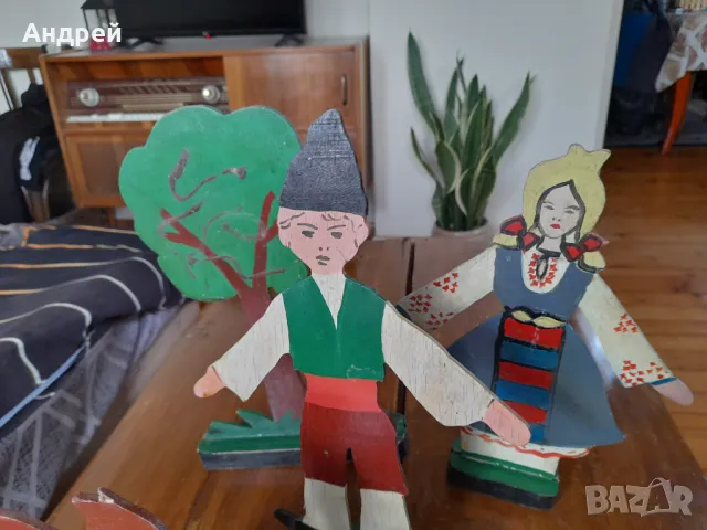 Стари дървени фигури, снимка 4 - Антикварни и старинни предмети - 48798301
