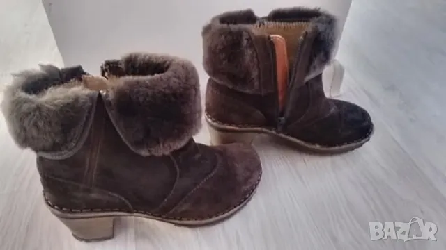 Дамски боти естествен велур 