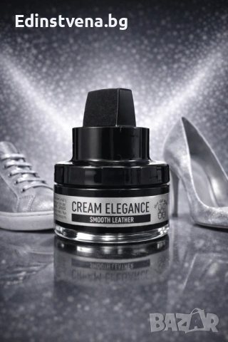 Coccinè Cream Elegance Восъчна крем-боя за обувки и кожени изделия, Сребриста