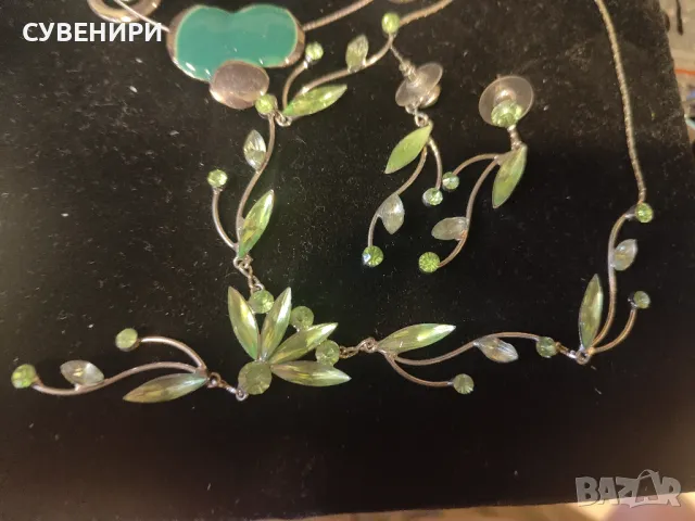 Колие с обеци, снимка 5 - Бижутерийни комплекти - 48326239