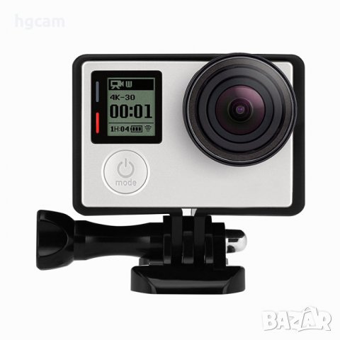 Рамка за екшън камери GoPro HERO 3/3+ + болт + щипка