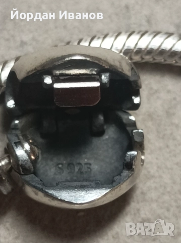 Сребърна гривна "Пандора", снимка 2 - Гривни - 52270503