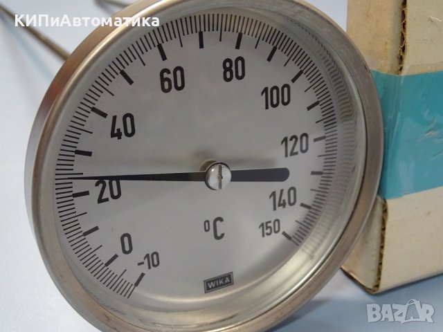 биметален термометър Wika thermometer ф100mm, -10/+150°C, L-500mm, снимка 9 - Резервни части за машини - 37103352