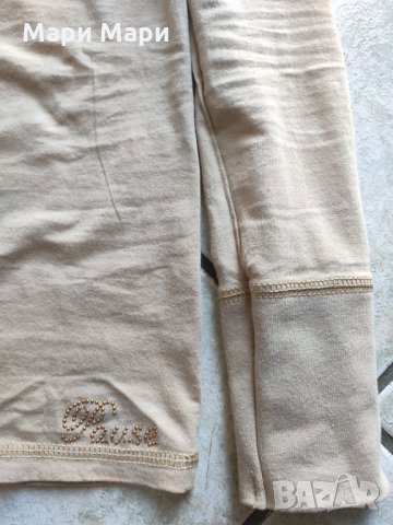 Pause Jeans блуза лодка деколте, бежов цвят, снимка 7 - Блузи с дълъг ръкав и пуловери - 26363908