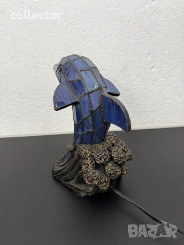 Нощна / настолна лампа тифани. №7818, снимка 4 - Антикварни и старинни предмети - 53043503