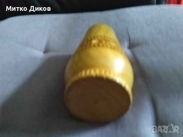 Дървена вазичка за поставяне на химикалки-моливи-дърворезбована, снимка 6 - Декорация за дома - 44051331