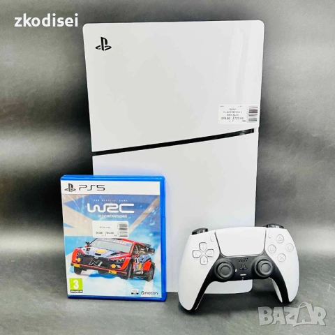 Конзола SONY - PS5 DISK SLIM с 1бр. джойстик и 1бр. игра
