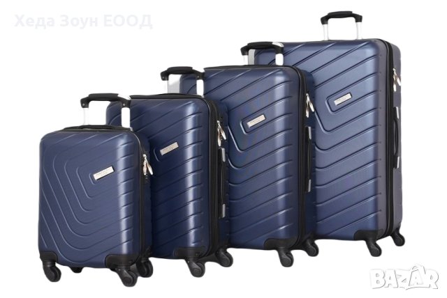 Куфар ABS - комплект - Черен/Син/Сив/Бордо/Кафяв, снимка 2 - Куфари - 40820323
