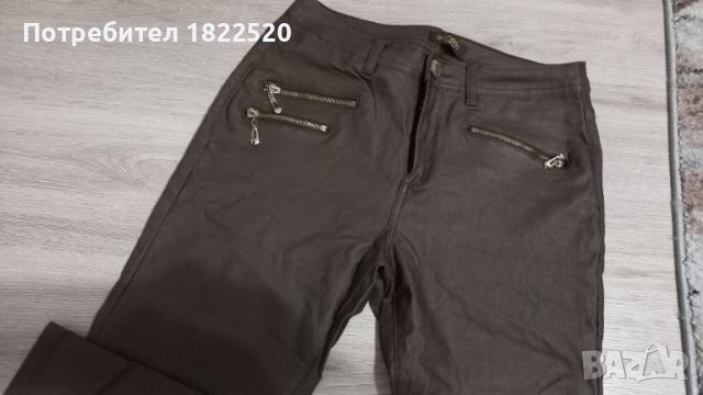 Кафяв кожен панталон Monday premium, снимка 2 - Панталони - 43340141