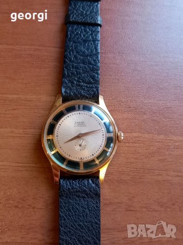 Позлатен швейцарски часовник Exactus automatic , снимка 2 - Мъжки - 39181509