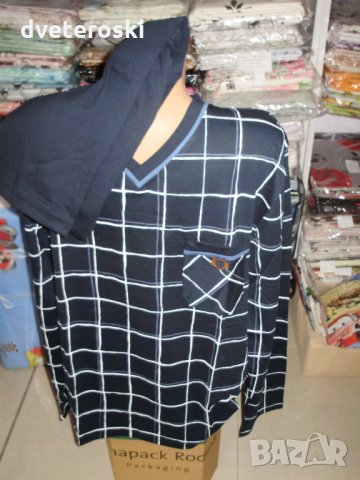 Мъжка пижама с дълъг ръкав 2ХЛ, снимка 8 - Бельо - 23116618