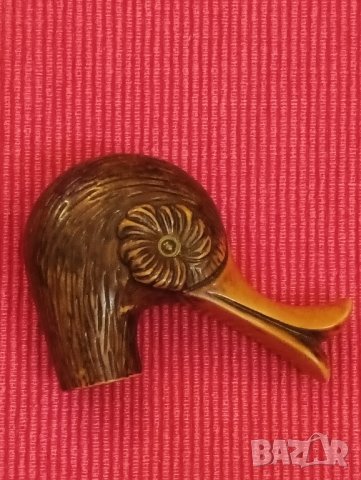 Винтидж, дръжка за бастун, патешка глава. , снимка 6 - Антикварни и старинни предмети - 43503102