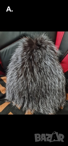 Луксозна дамска чанта от естествен косъм-лисица, снимка 2 - Чанти - 52943546