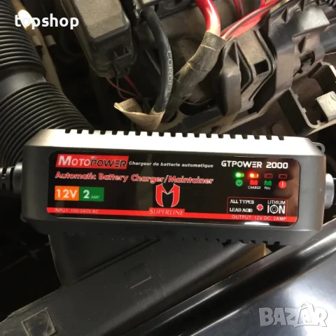 Зарядно за акумулатор MOTOPOWER MP00207A 12V 2Amp, снимка 3 - Аксесоари и консумативи - 50552250