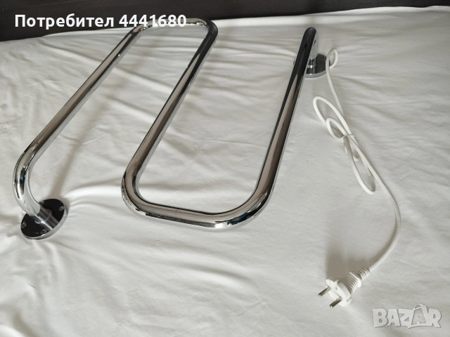 Електрическа сушилня за хавлии S форма 40W, хром, DEVIrail, снимка 2 - Сушилни - 53581062