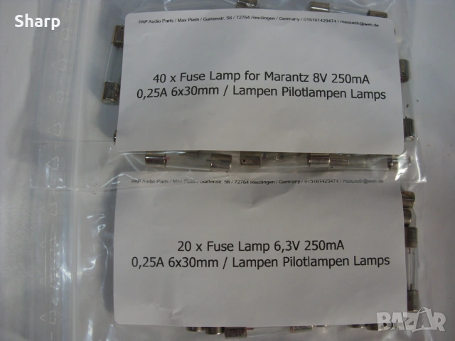 Сулфидни крушки 6V,8V и 12V за vintage receivers Marantz,Pioneer,Akai,Technics и др. ,, снимка 8 - Ресийвъри, усилватели, смесителни пултове - 53516986