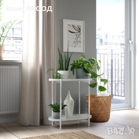 Стоманен цветарник в бял или черен цвят , снимка 2 - Декорация за дома - 39972504