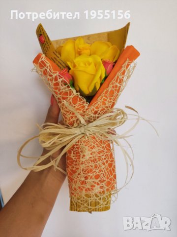 Букети със сапунени рози, снимка 4 - Изкуствени цветя - 37996844