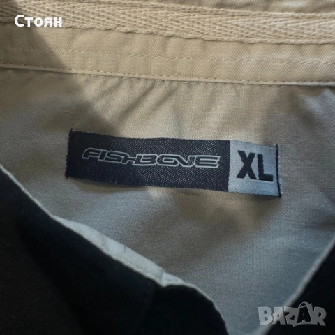 Y2k Fishbone Shirt, снимка 2 - Ризи - 52020793