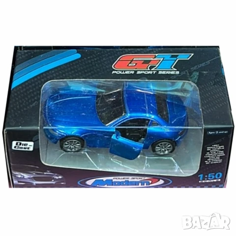 Метална количка 1:50 с отварящи се врати – Спортен стил и реалистичен дизайн, снимка 4 - Коли, камиони, мотори, писти - 51063505