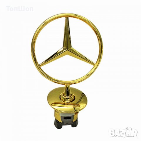 Емблема за Mercedes - Gold - Мерник за Мерцедес, снимка 2 - Аксесоари и консумативи - 39090852