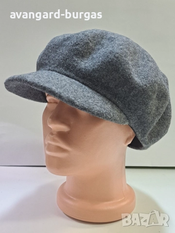 Дамска шапка,вълнен лукс -222 Касторен гонен плат