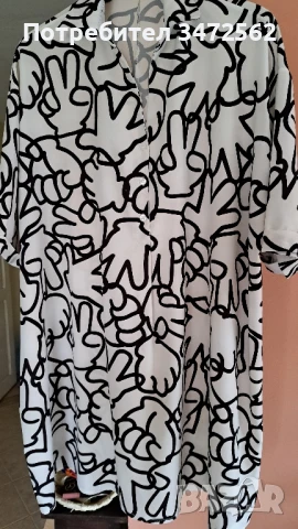Риза/туника със забавен принт, снимка 3 - Тениски - 50502542