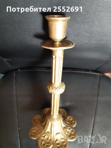 Свещник , снимка 3 - Антикварни и старинни предмети - 27801852