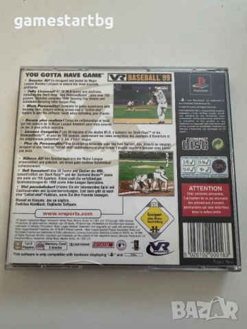 VR Baseball 97 за PS1, снимка 2 - Игри за PlayStation - 51712077