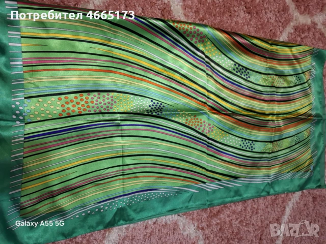 Сатенени и Копринени Шалове , снимка 12 - Шалове - 53025280