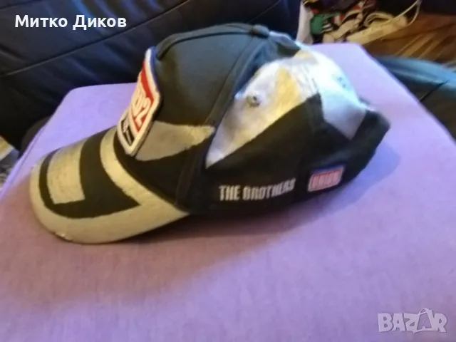 Шапка DSQUARED2 №3 бейзболна регулируема памук оригинална, снимка 2 - Шапки - 49226917